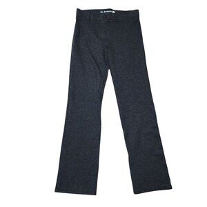 Betabrand‎ Womens Petite Straight-Leg Work Pants S Dark Gray Stretch
